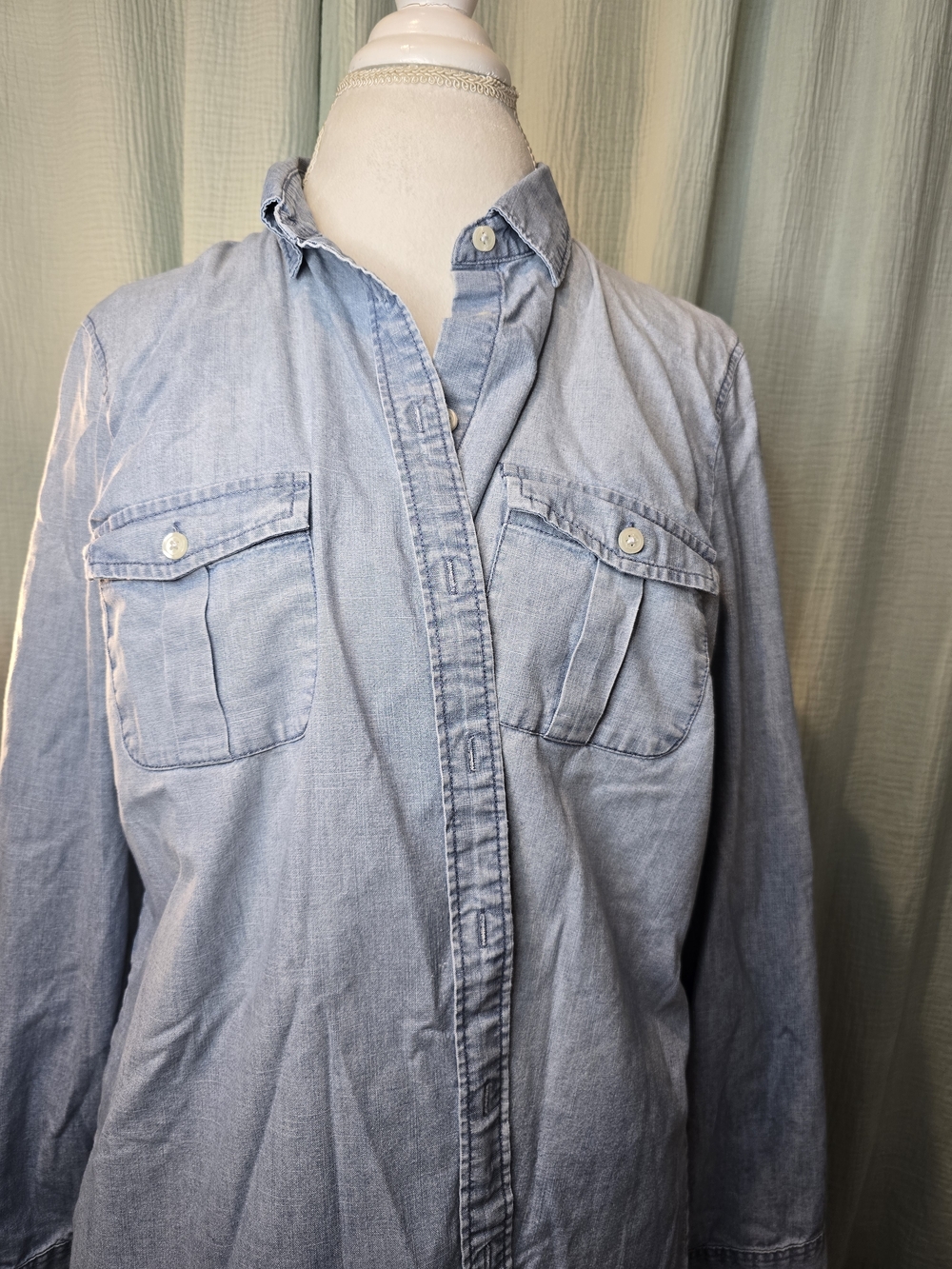 J. Crew Light Blue Chambray Shirt